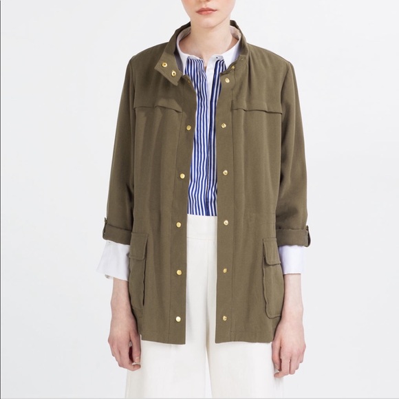 Zara olive jacket - Picture 1 of 7